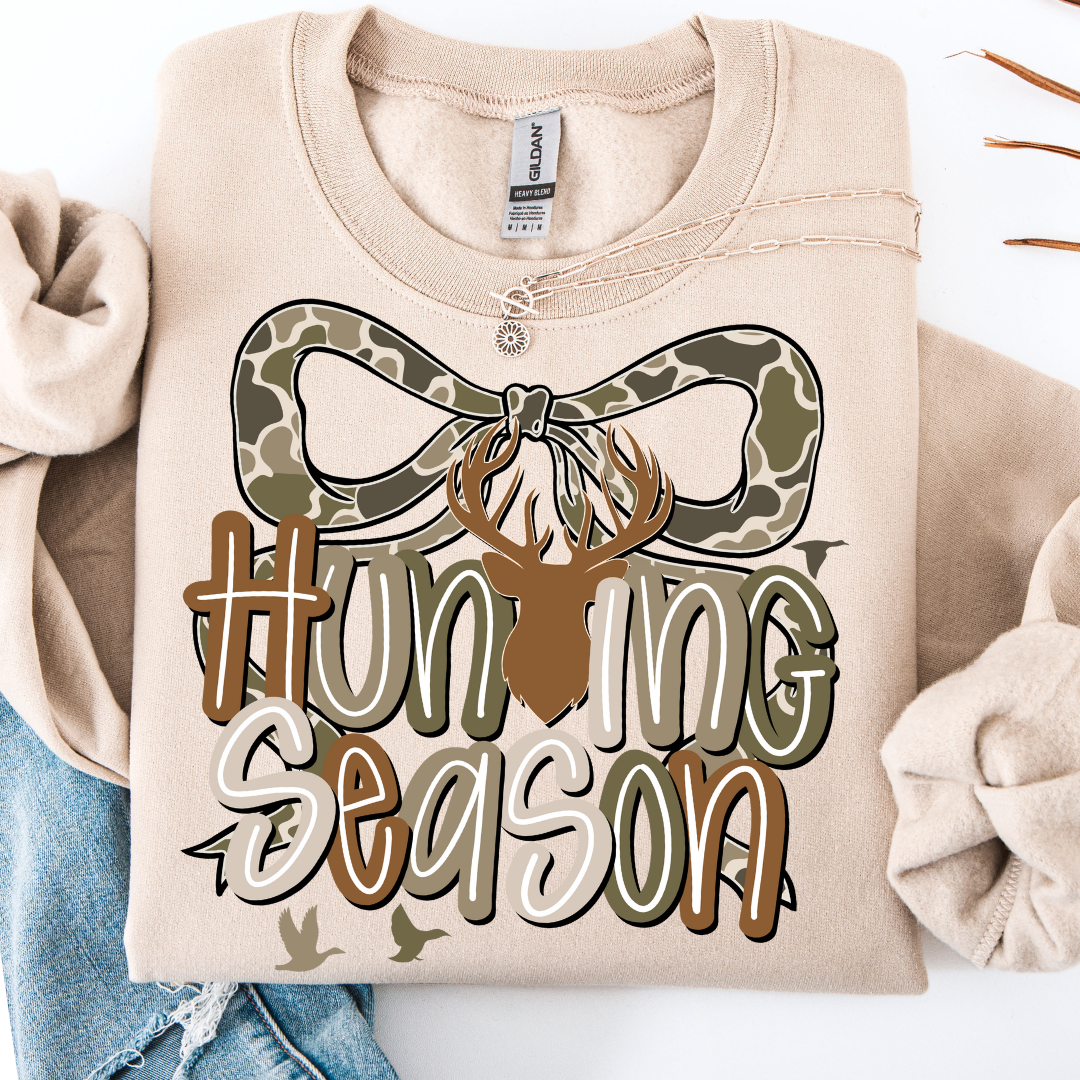 HUNTING BOW COQUETTE SWEATSHIRT