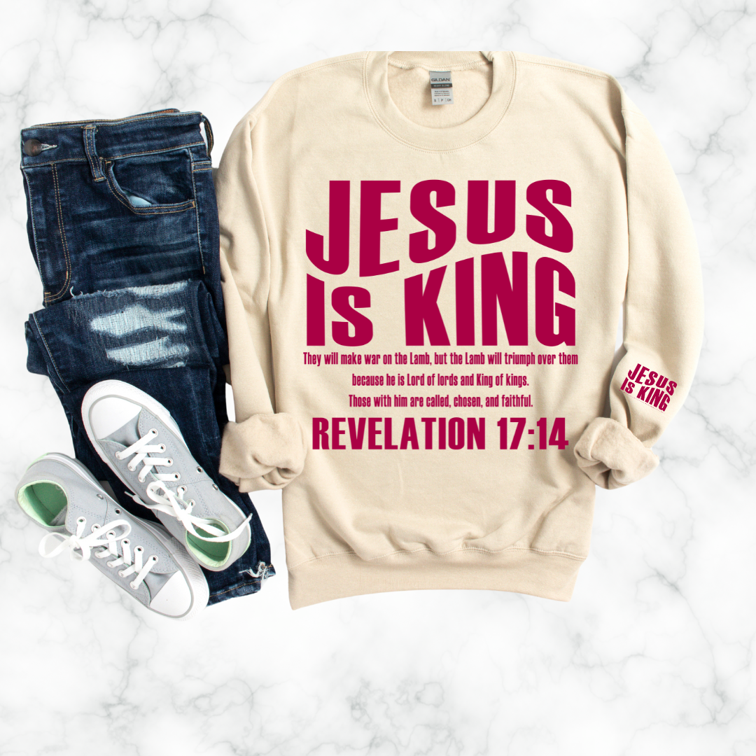 JESUS IS KING SWEATSHIRT
