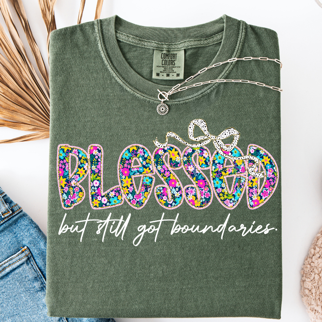 BLESSED WITH BOUNDARIES T-SHIRT