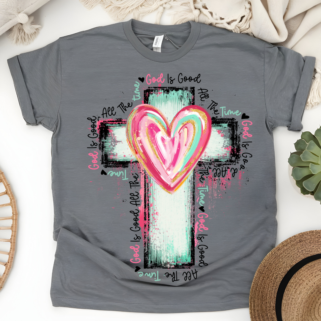 GOD IS GOOD CROSS T-SHIRT
