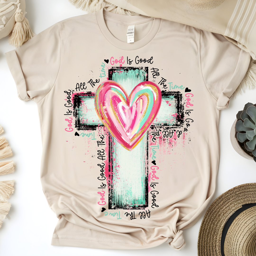 GOD IS GOOD CROSS T-SHIRT