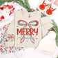 DISTRESSED COQUETTE MERRY CHRISTIMAS SWEATSHIRT