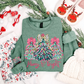 MERRY & BRIGHT CHRISTMAS TREE COQUETTE SWEATSHIRT