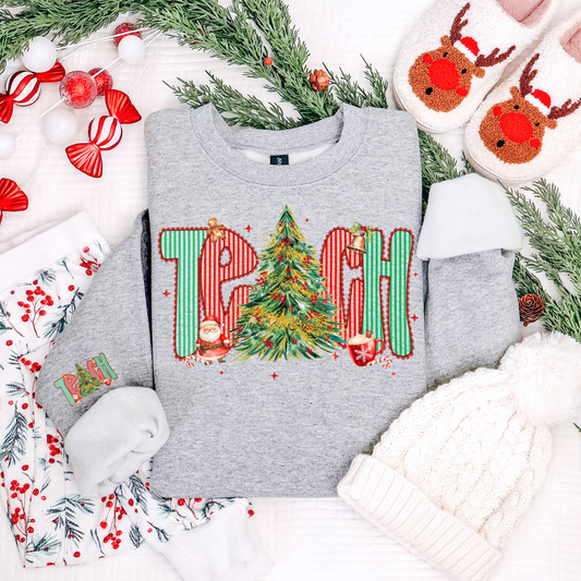 PREPPY TEACH TREE SWEATSHIRT