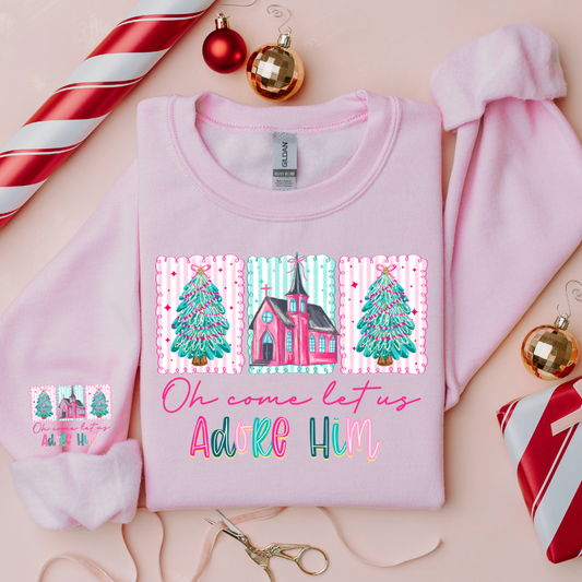 PREPPY OH COME LET US ADORE HIM SWEATSHIRT