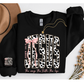 RETRO COW PRINT JESUS THE WAY THE TRUTH AND THE LIFE SWEATSHIRT