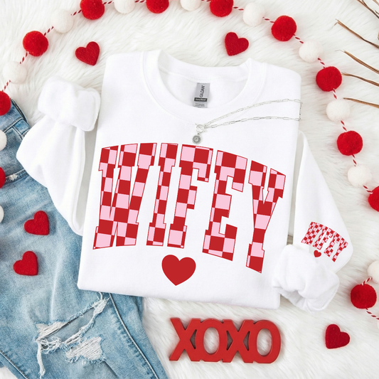 RETRO WIFEY VALENTINE'S SWEATSHIRT