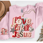 LATCH HOOK FAUX YARN LOVE LIKE JESUS SWEATSHIRT