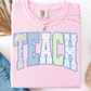RETRO TEACH COQUETTE FLORAL T-SHIRT