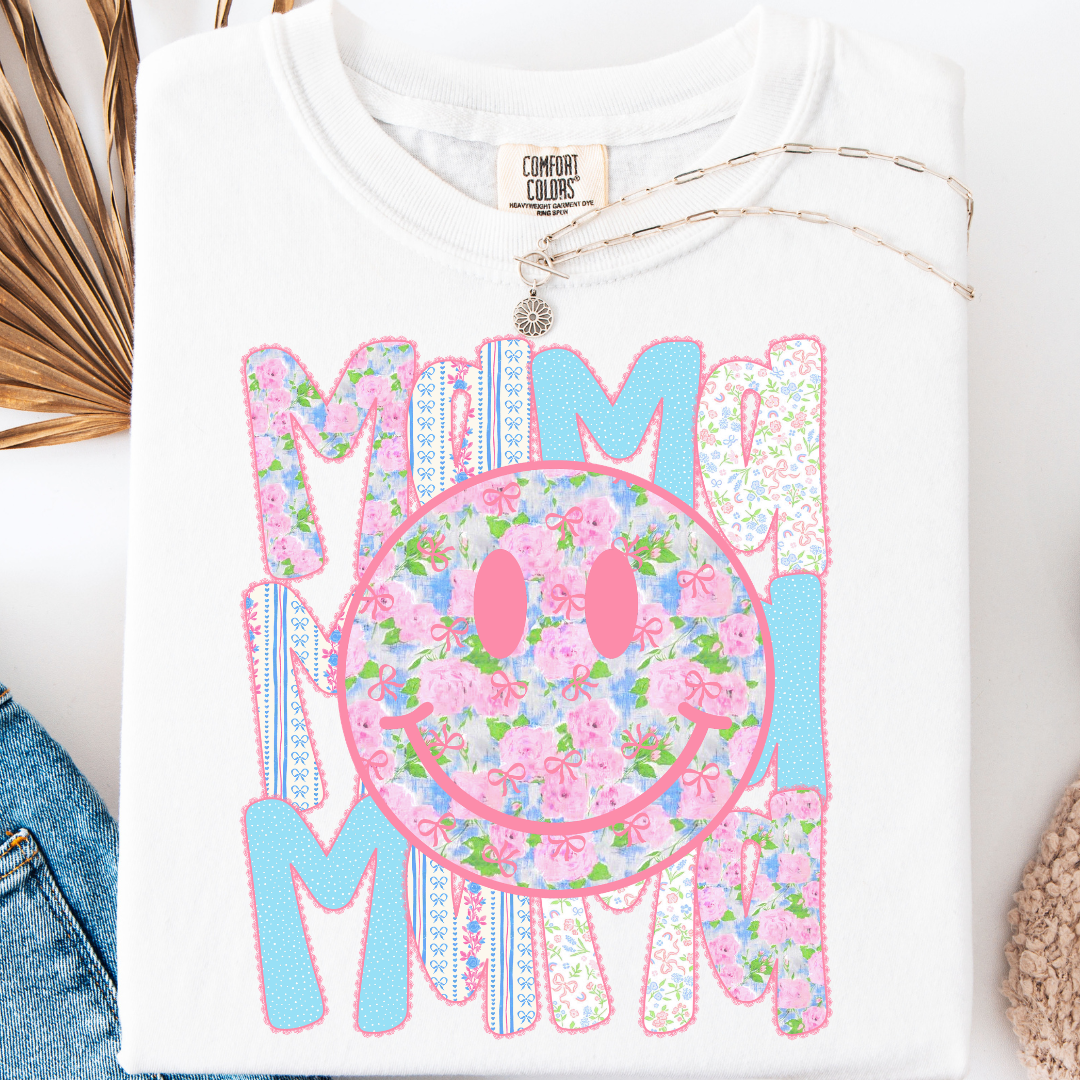 PREPPY MAMA COQUETTE FLORAL T-SHIRT