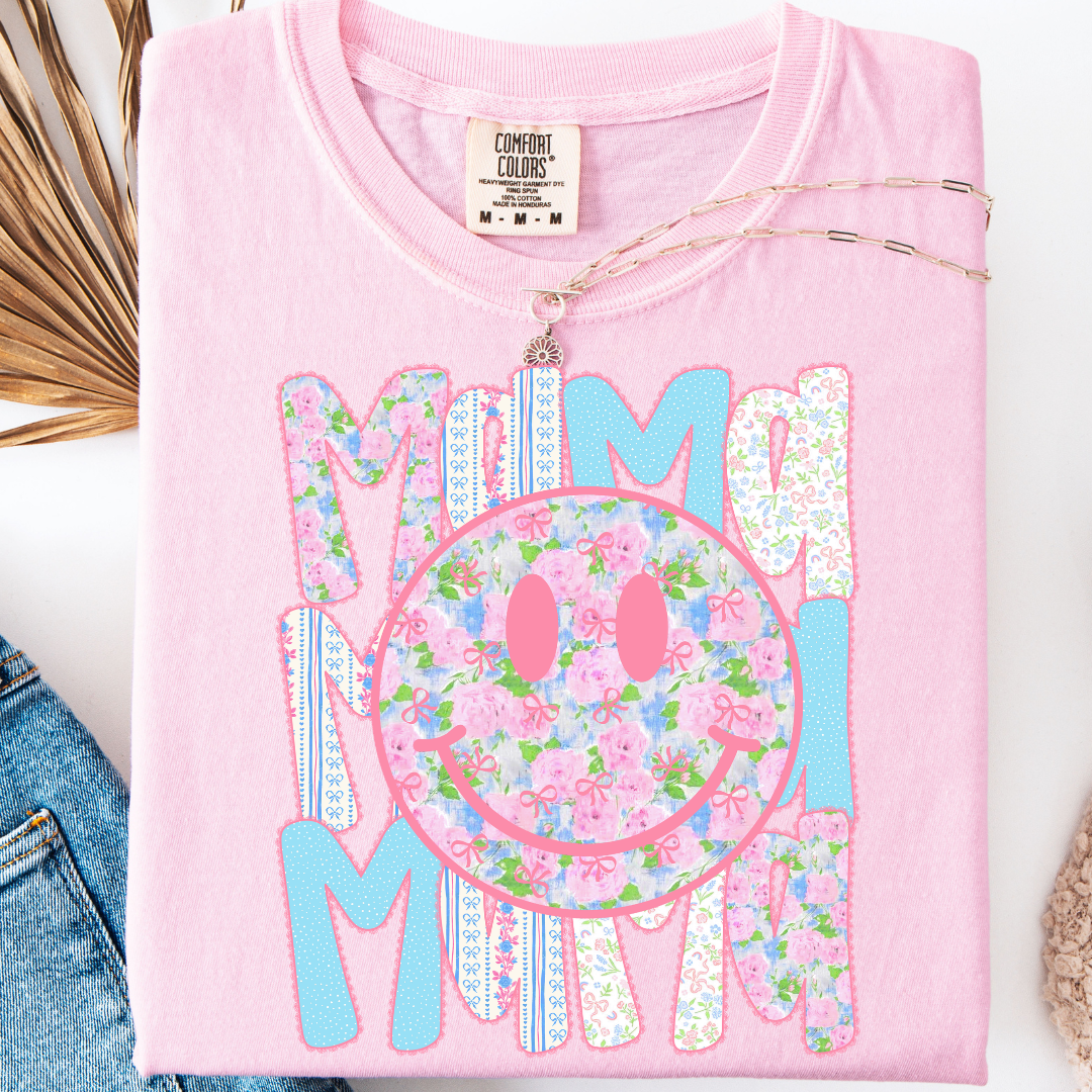 PREPPY MAMA COQUETTE FLORAL T-SHIRT
