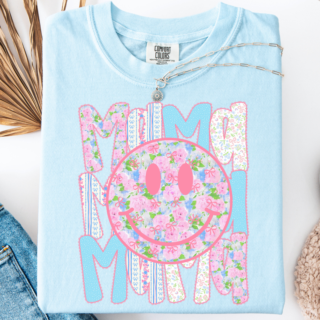PREPPY MAMA COQUETTE FLORAL T-SHIRT