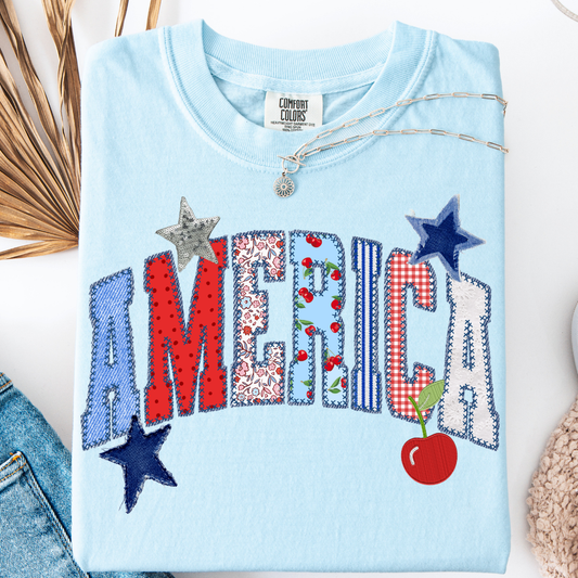 PREPPY AMERICA COQUETTE BOW T-SHIRT