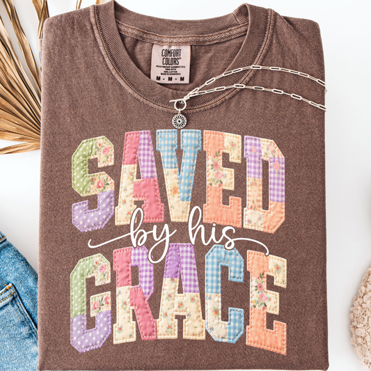 SAVED BY HIS GRACE T-SHIRT