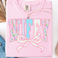 RETRO COQUETTE FLORAL WIFEY T-SHIRT