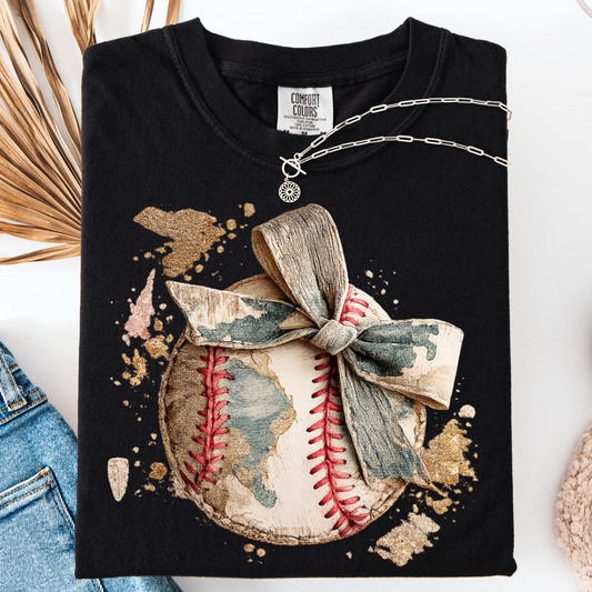 CAMO BASEBALL T-SHIRT