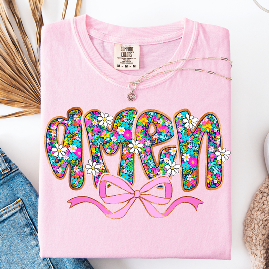 AMEN FLORAL T-SHIRT