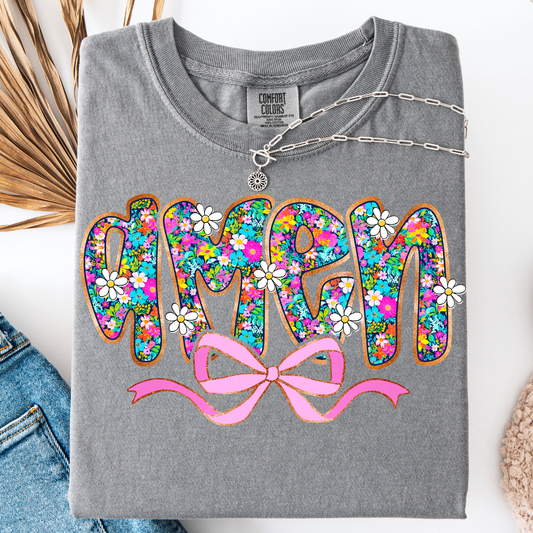 AMEN FLORAL T-SHIRT