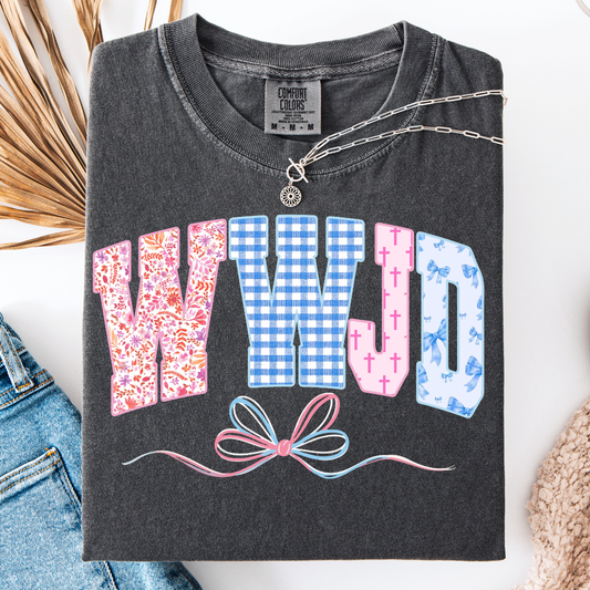 WWJD PASTEL FLORAL T-SHIRT