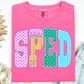 PREPPY NEON POLKA DOT EDUCATOR T-SHIRT