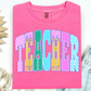PREPPY NEON POLKA DOT EDUCATOR T-SHIRT