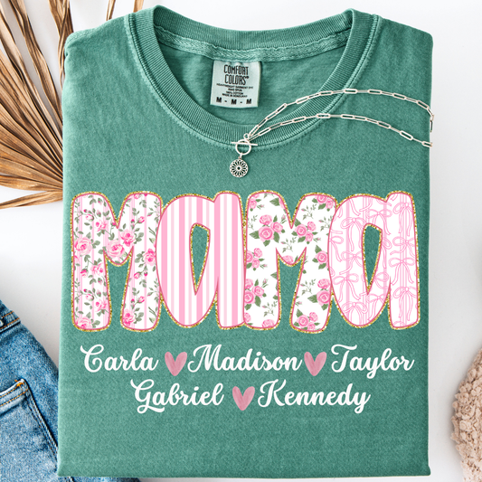 CUSTOMIZED FLORAL MOTHER'S DAY SHIRT