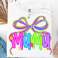 PREPPY MAMA NEON FLORAL T-SHIRT