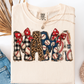 LEOPARD AND BASEBALL DOODLES MAMA T-SHIRT