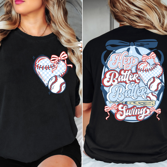 HEY BATTER BATTER HEART T-SHIRT