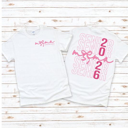 SENIOR MAMA COQUETTE BOW T-SHIRT
