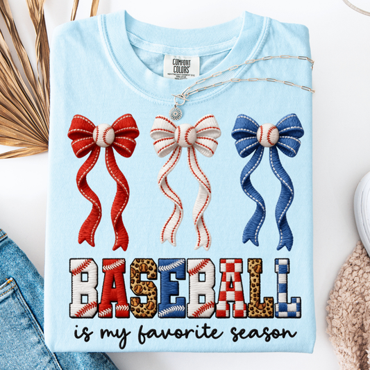 BASEBALL IS MY FAVORITE SEASON T-SHIRT