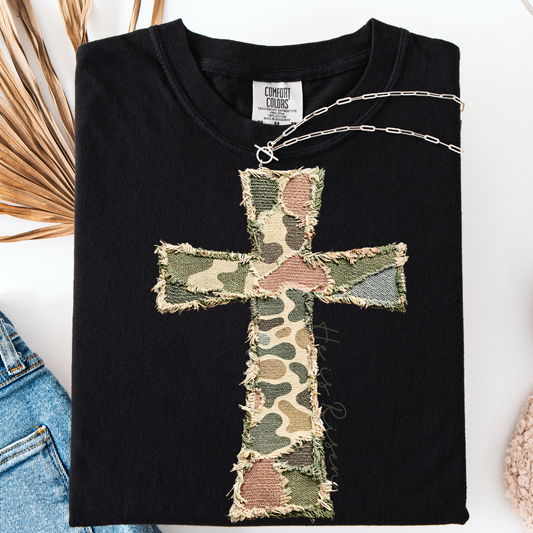 PATCHWORK CROSS TSHIRT