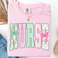 FLORAL VINTAGE NURSE T-SHIRT