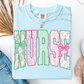 FLORAL VINTAGE NURSE T-SHIRT