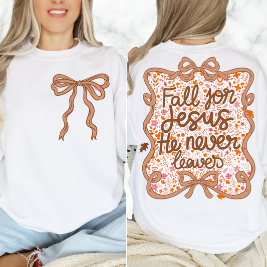 FALL FOR JESUS SWEATSHIRT