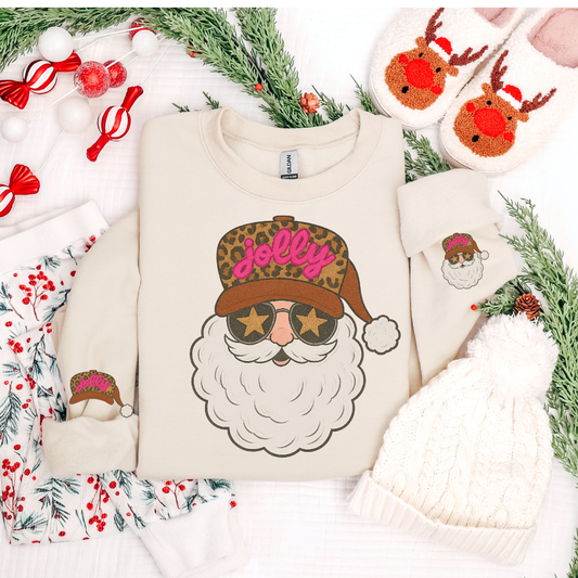 TRUCKER HAT SANTA SWEATSHIRT