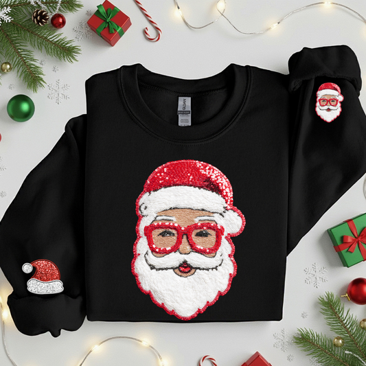 SEQUIN SANTA SWEATSHIRT