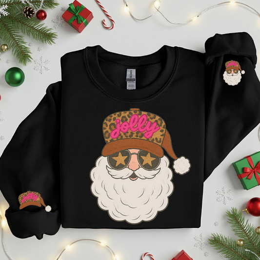 TRUCKER HAT SANTA SWEATSHIRT