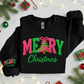 FAUX YARN MERRY CHRISTMAS SWEATSHIRT