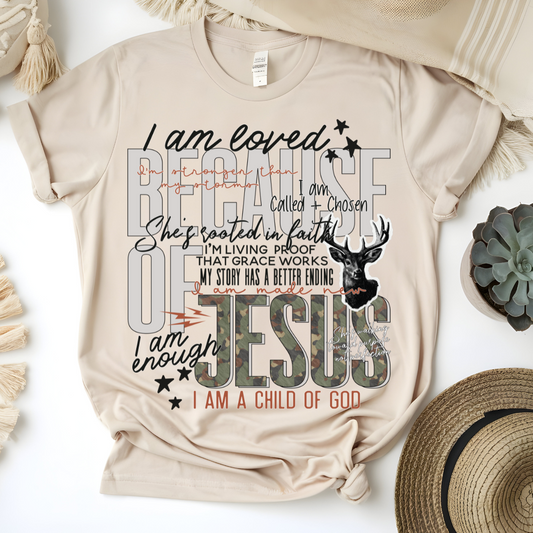 BECAUSE OF JESUS T-SHIRT