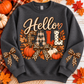 HELLO FALL LEOPARD BOW SWEATSHIRT
