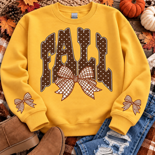 POLKA DOT FALL PRINT SWEATSHIRT