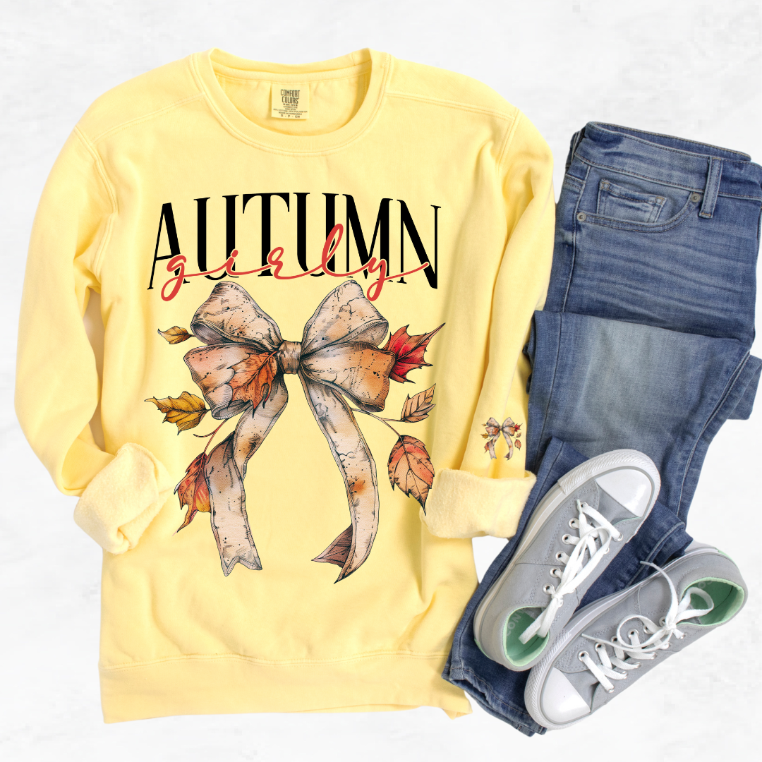 Butter Comfort Color Autumn Girly Sweatshirt