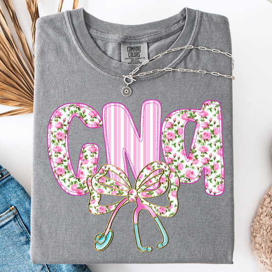 CNA BOW STETHOSCOPE T-SHIRT