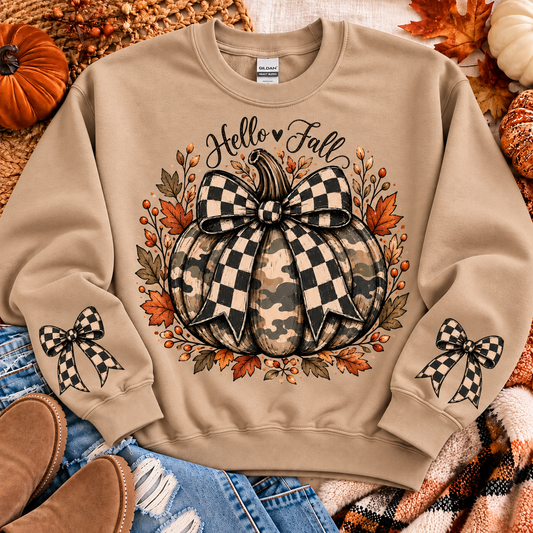 HELLO FALL PUMPKIN SWEATSHIRT