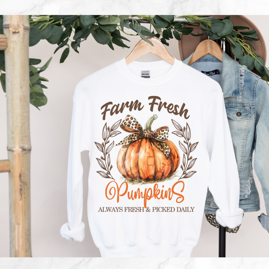 FARM FRESH PUMPKINGS SWEATSHIRT