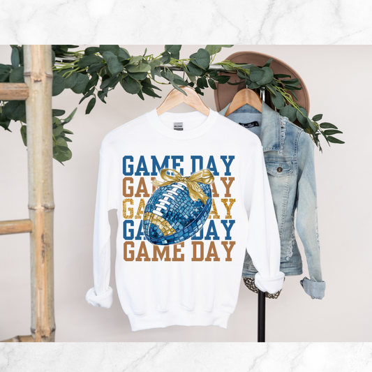 BLUE AND GOLD GAME DAY SWEATSHIRT