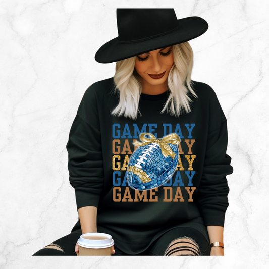 BLUE AND GOLD GAME DAY SWEATSHIRT