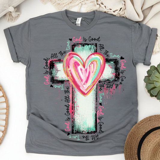 GOD IS GOOD CROSS T-SHIRT