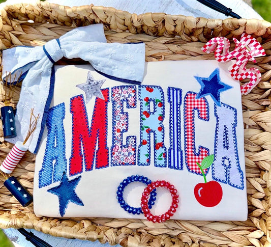 PREPPY AMERICA COQUETTE BOW T-SHIRT